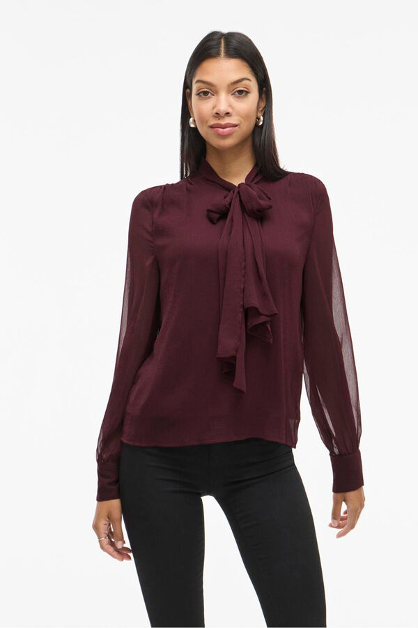 Vila Blusa de manga comprida Roxo