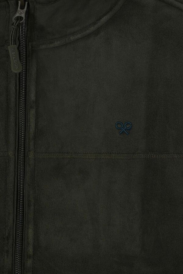 Silbon Fleece gilet Green