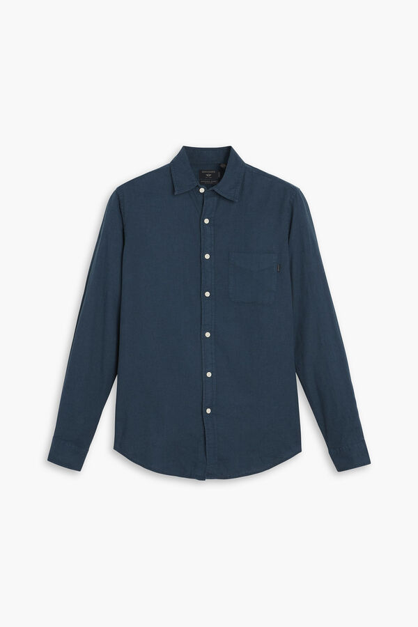 Dockers Camisa de popelina Azul