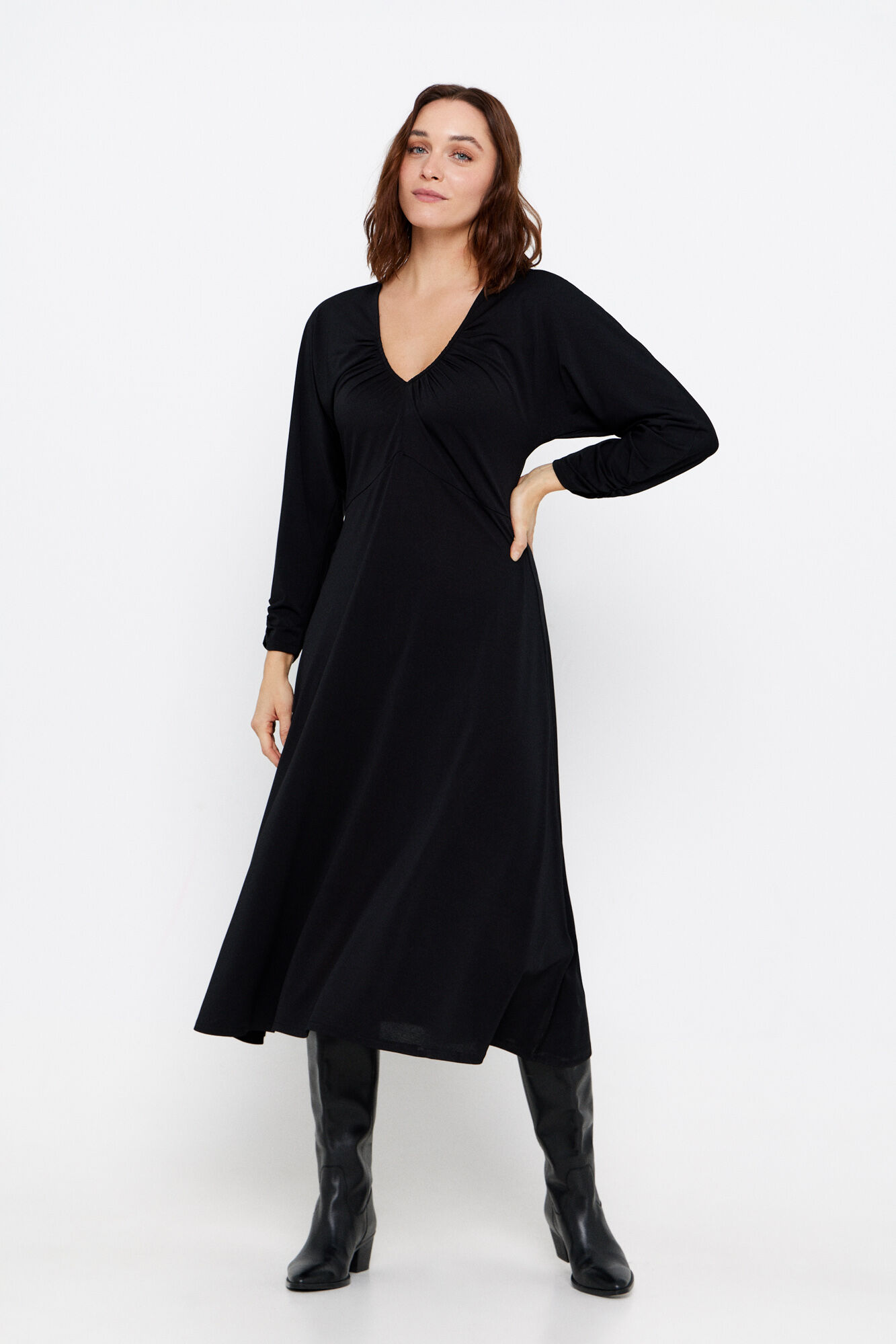 Jersey knit sale dress