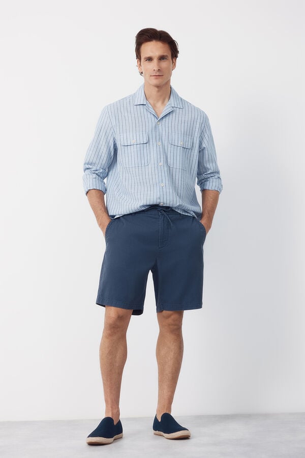 Cortefiel Bermuda laces Blue