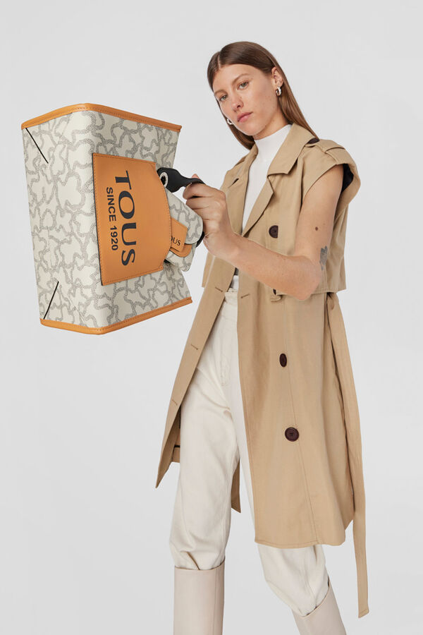 Tous Shopping mediano beige Amaya Kaos Icon Beige