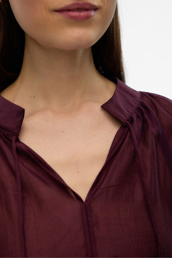 Vero Moda Blusa de manga com babados  Roxo