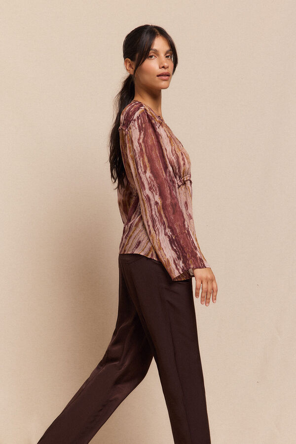 Slowlove Blusa asimetrica Multicolor