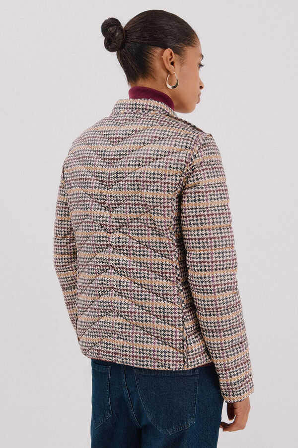 Cortefiel Reversible feather bomber jacket Maroon