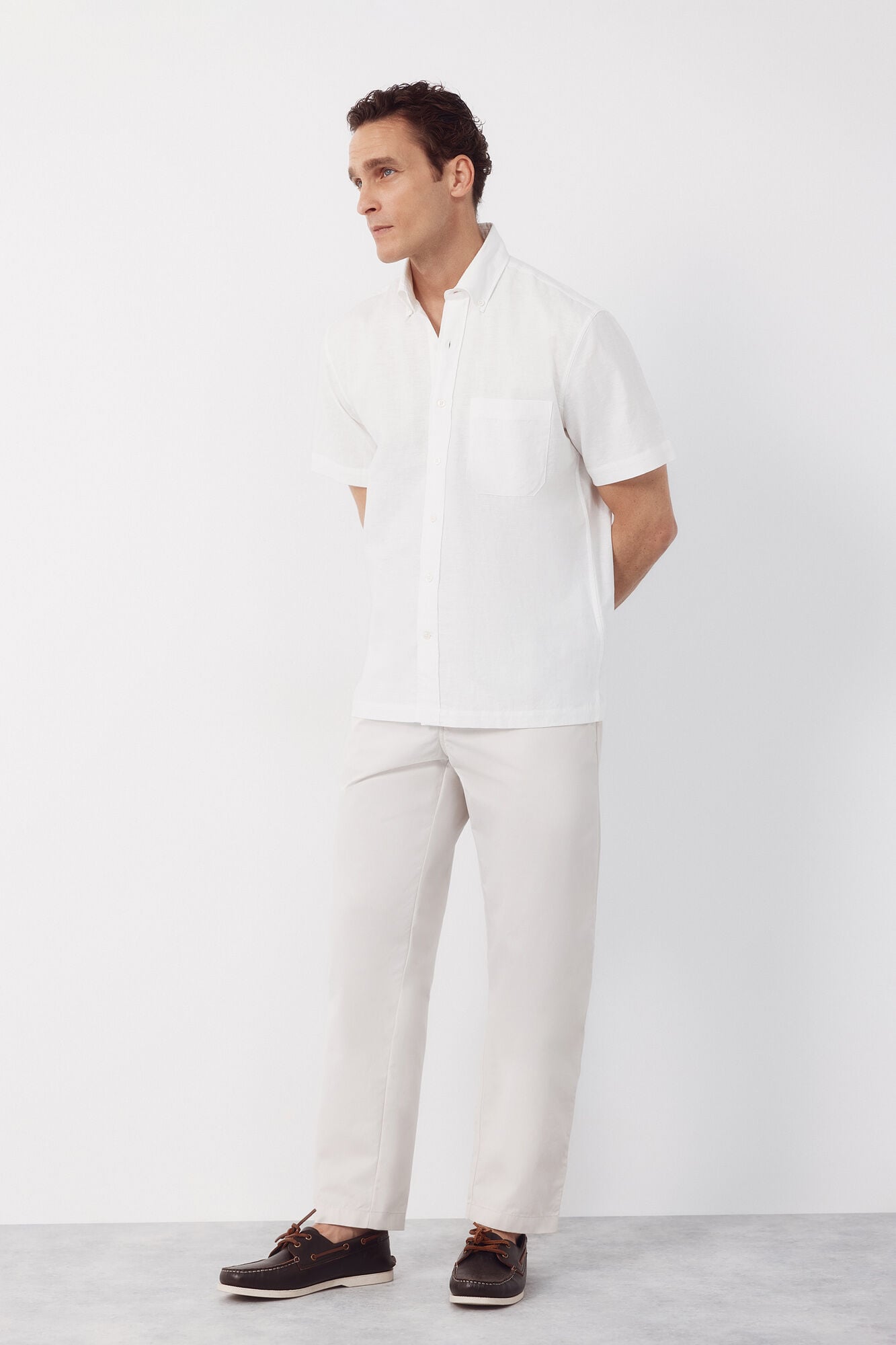 Cortefiel Linen short sleeve shirt