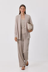 Cortefiel Shawl collar jacket Beige
