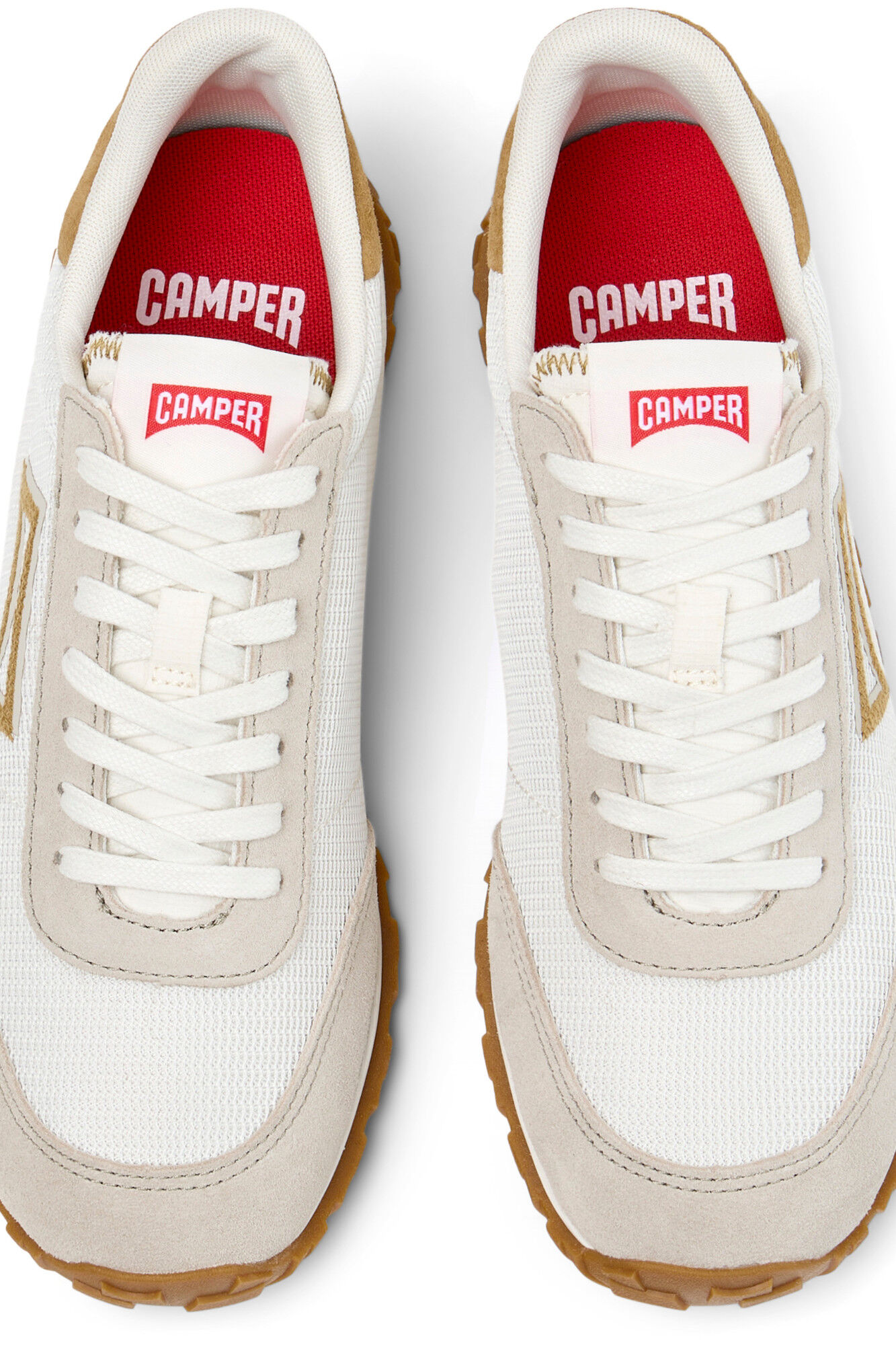 Camper Zapatillas de textil y piel nobuk mujer