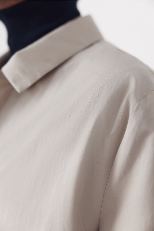 Cortefiel Technical trench coat Beige