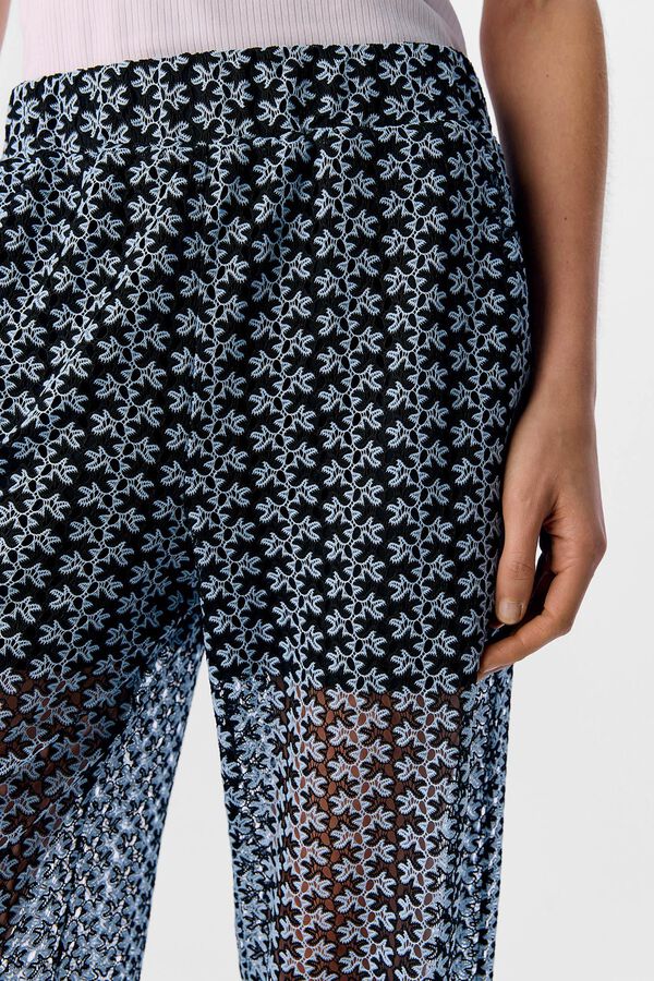 Object Calças de malha de crochet Preto