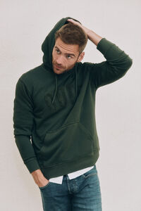 Cortefiel Sweatshirt com capuz logo OOTO grande Verde