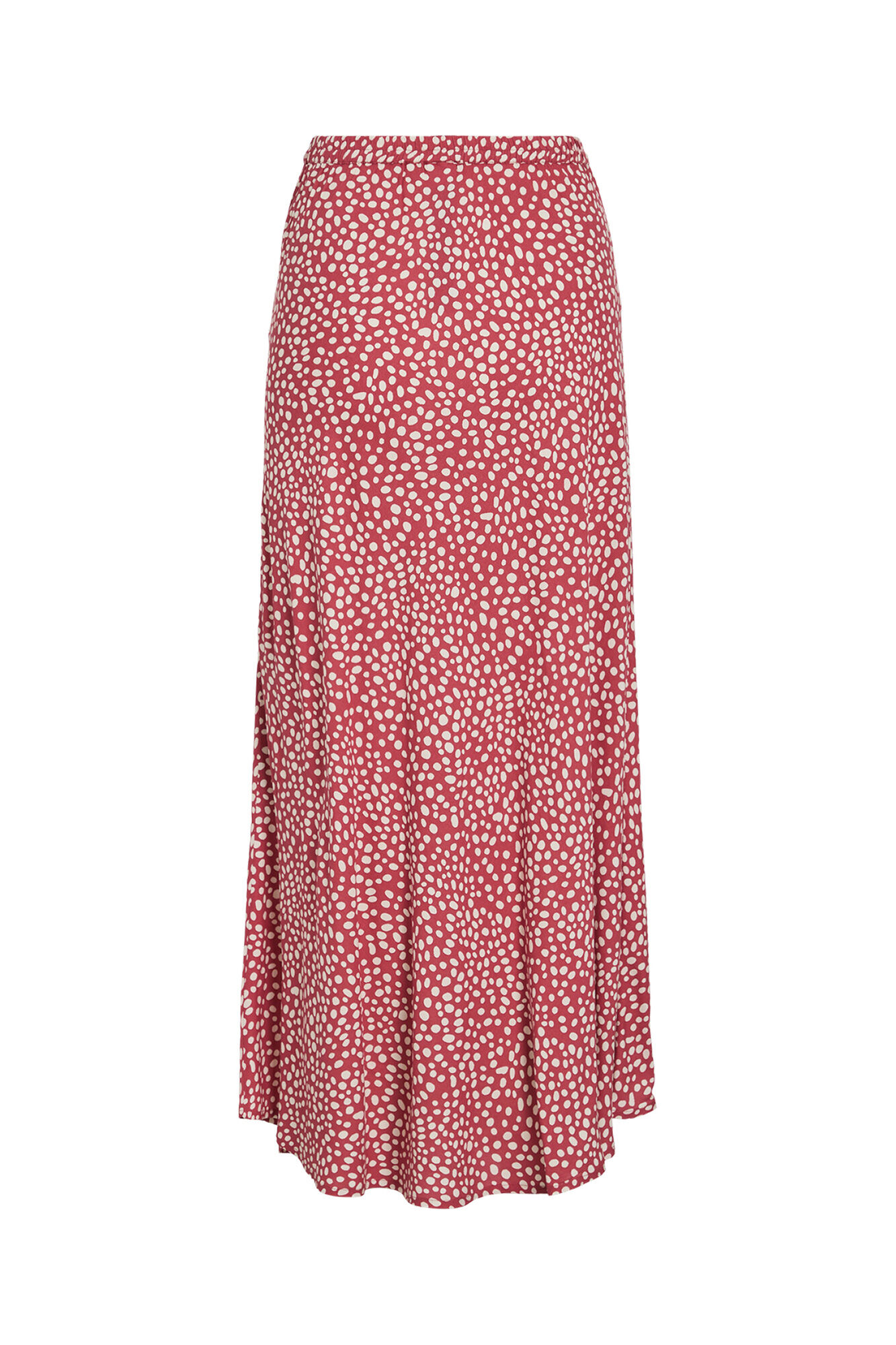 Vila Saia midi estampada em viscose