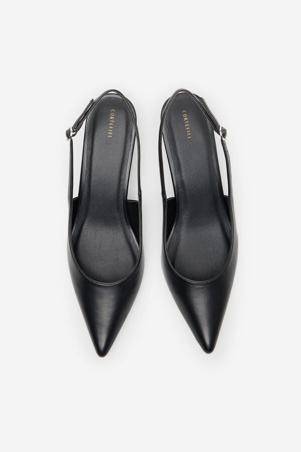 Cortefiel Open-back court shoe Black