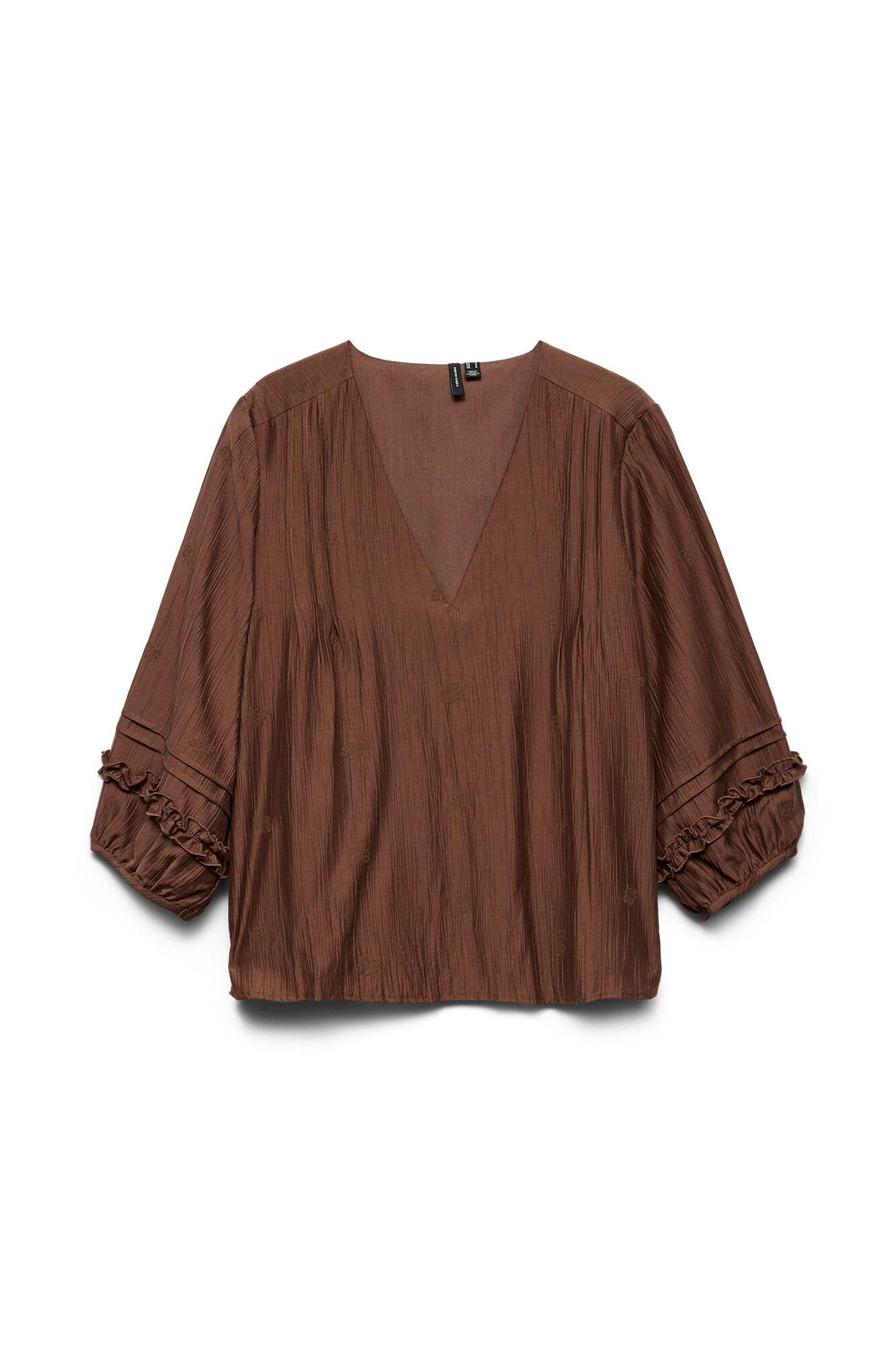 Vero Moda Curve Blusa fluida com manga a tr&ecirc;s quartos