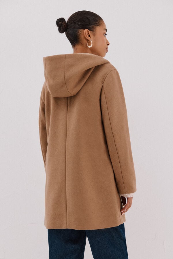 Cortefiel Hooded hood Beige