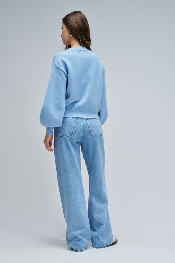 Salsa Jeans Camisola de malha com pérolas Azul
