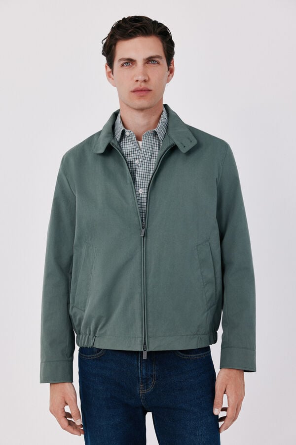 Cortefiel Cotton jacket Kaki