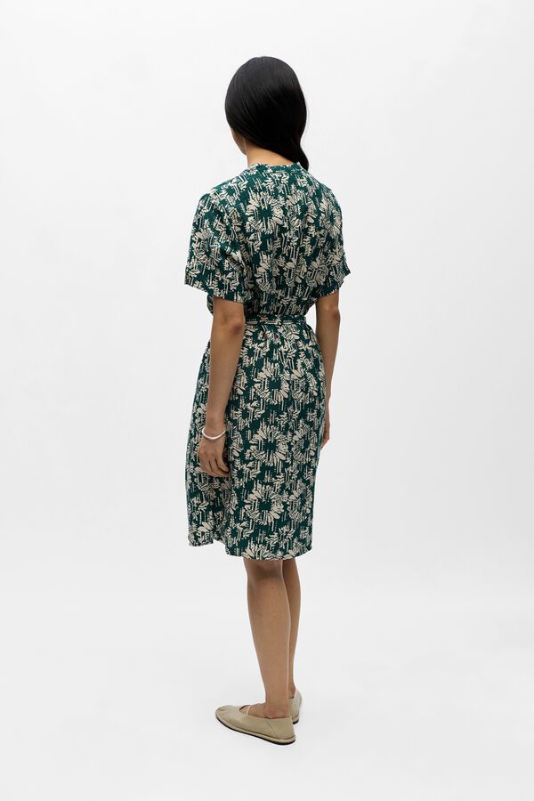 Object Printed short dress Turquoise