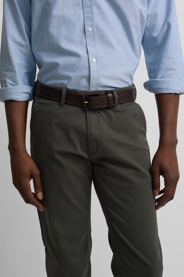 Silbon Pantalon sport chino Kaki