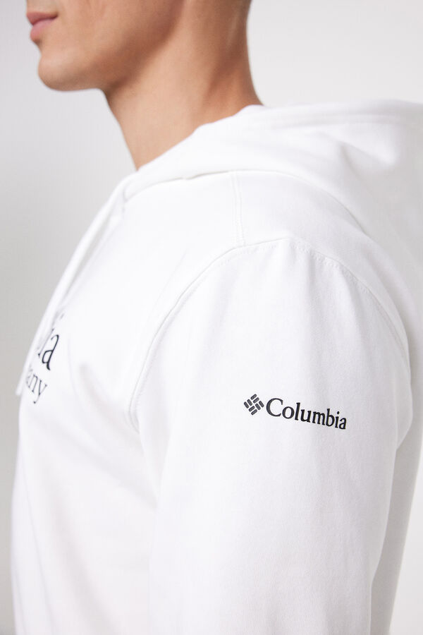 Cortefiel Sudadera con capucha Columbia hombre CSC Basic Logo™ II Blanco