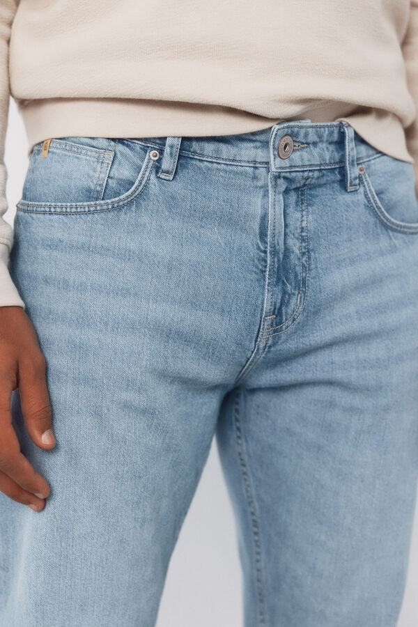 Cortefiel Regular-fit lightweight jeans Blue
