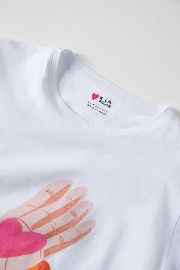 Cortefiel X LA PALMA charity T-shirt  White