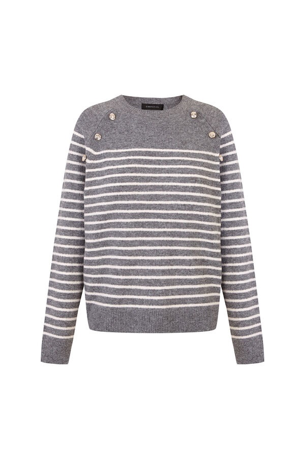 Cortefiel Soft touch jumper Grey