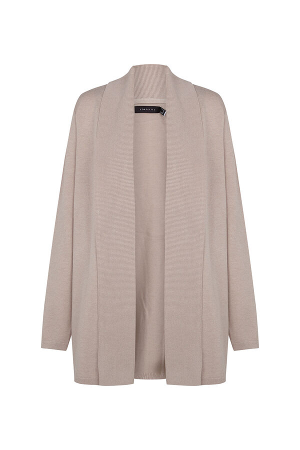 Cortefiel Shawl collar jacket Beige