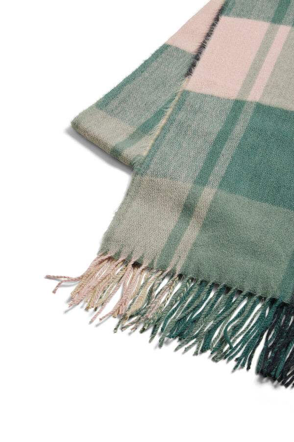 Cortefiel Women's scarf with fringing Green
