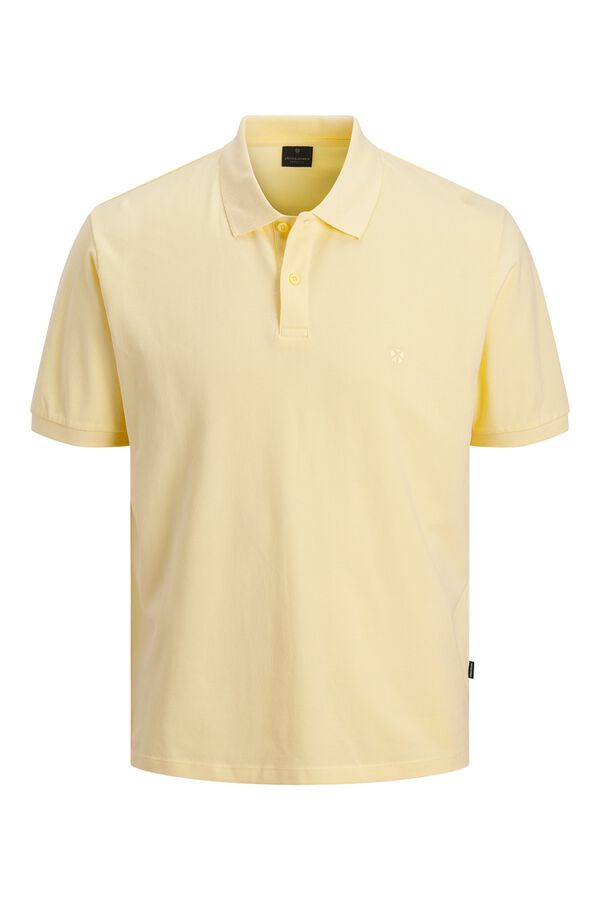 Jack & Jones Cotton short sleeve polo shirt Yellow