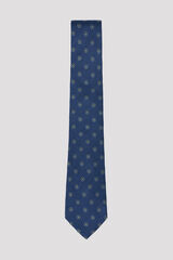 Cortefiel NATURAL silk tie Navy