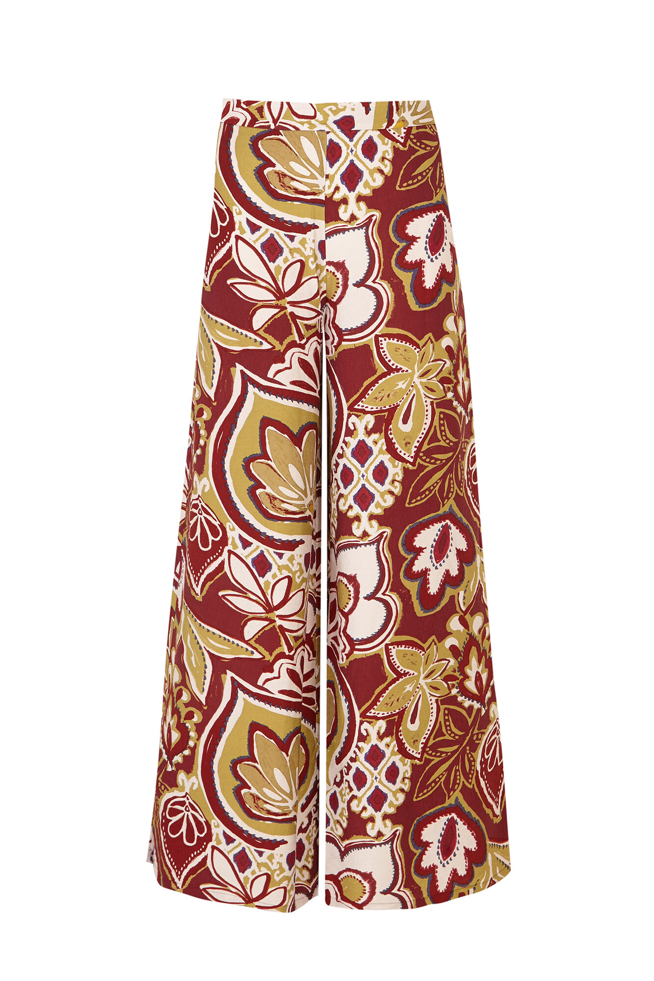 Cortefiel Printed wide-leg trousers