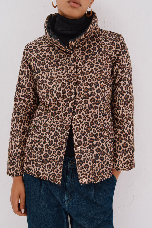 Cortefiel Reversible Thermolite® jacket Black