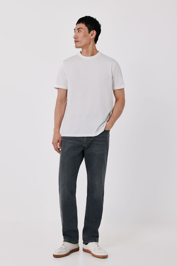 Cortefiel T-shirt refinada Branco