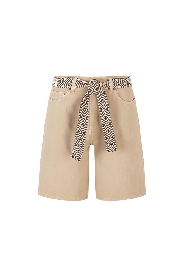 Cortefiel Denim Bermuda shorts Nude