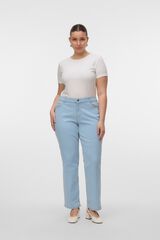 Vero Moda Curve Pantal&oacute;n vaquero de corte recto talla grande Azul