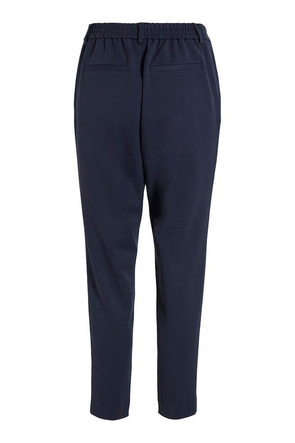 Vila Cal&ccedil;a de vestir capri em viscose Azul