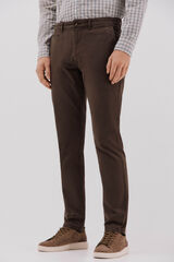 Cortefiel Slim fit chinos Dark brown