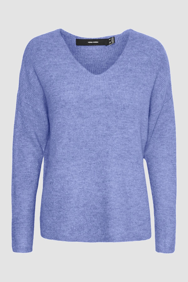Cortefiel Essential knit jumper Blue