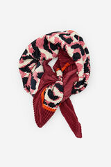 Cortefiel Leopard pleated scarf Multicolour