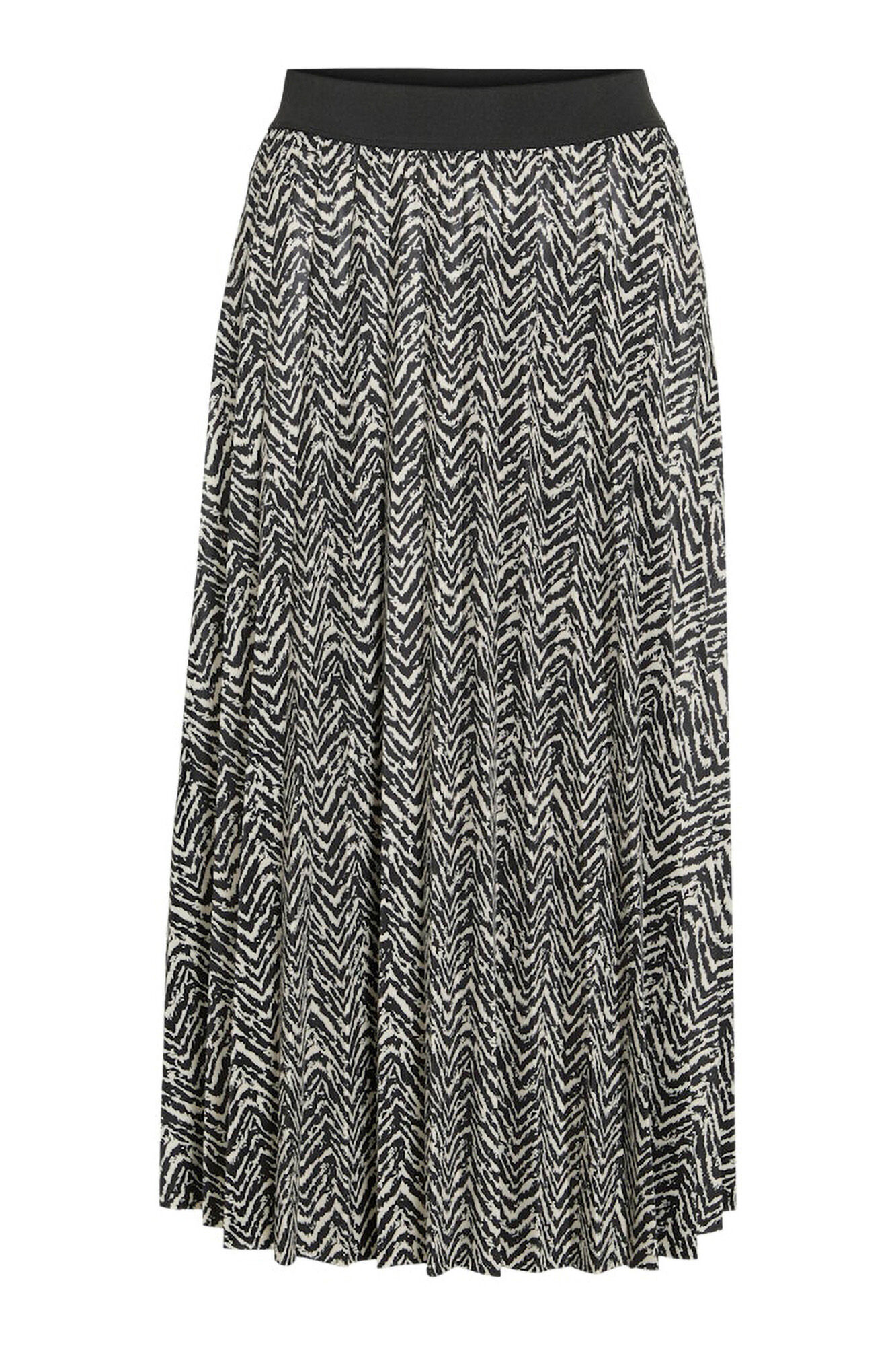 Vila Falda midi plisada estampada