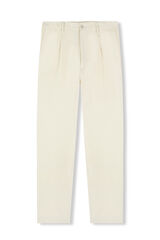 OOTO Pantalón chino pinzas Marfil