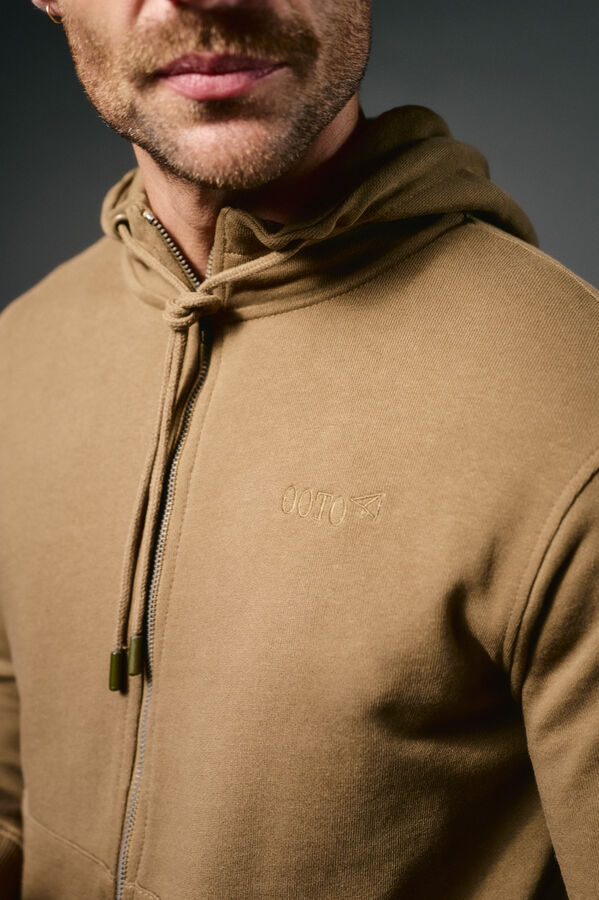 OOTO Sweatshirt com capuz Castanho