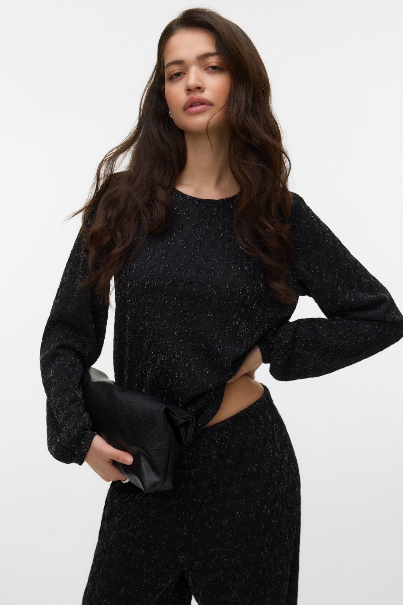 Vero Moda Top com fibras metalizadas