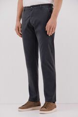 Cortefiel Washed chinos pants Grey