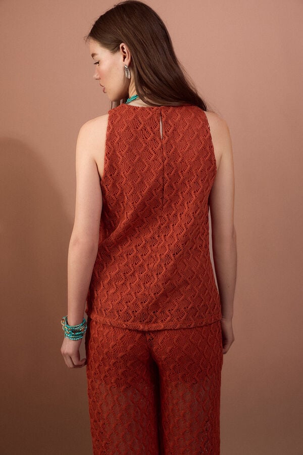 Slowlove Top estrutura Laranja