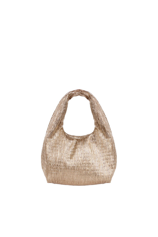 Cortefiel Bolso mini hobo Dorado