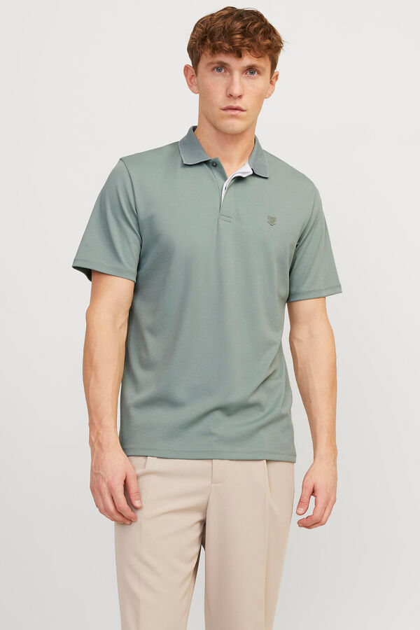Cortefiel Regular fit polo shirt Green