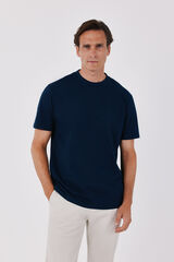 Cortefiel Refined T-shirt Navy