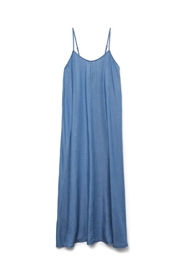 Vero Moda Vestido em tecido tencel fluido Azul